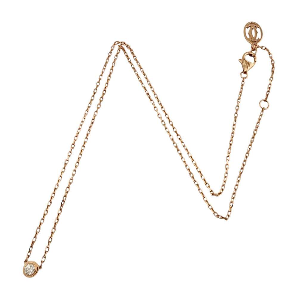 Cartier Damour Diamants Légers necklace, approximately 0.09ct diamond, 18K pi... - Picture 7 of 7